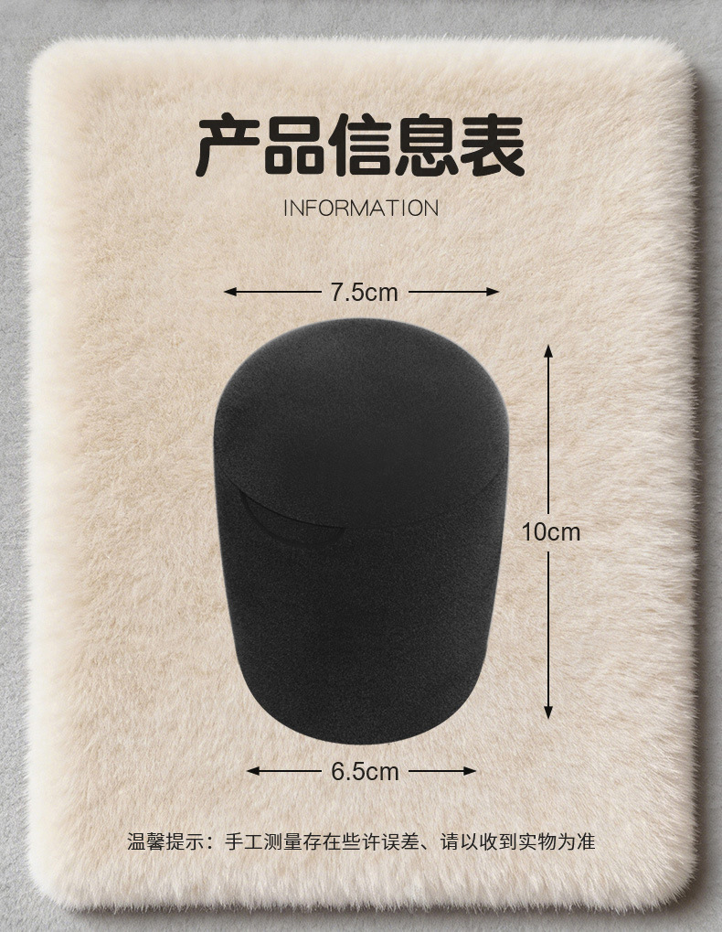 Portable car ashtray, in-car metal ashtray, trash bin with automatic lighting, car ashtray