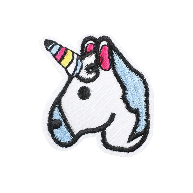 卓缤 AliExpress Hot Selling Unicorn Computer Embroidered Cartoon Sequins Unicorn Computer Embroidered Chapter Patch Sticker