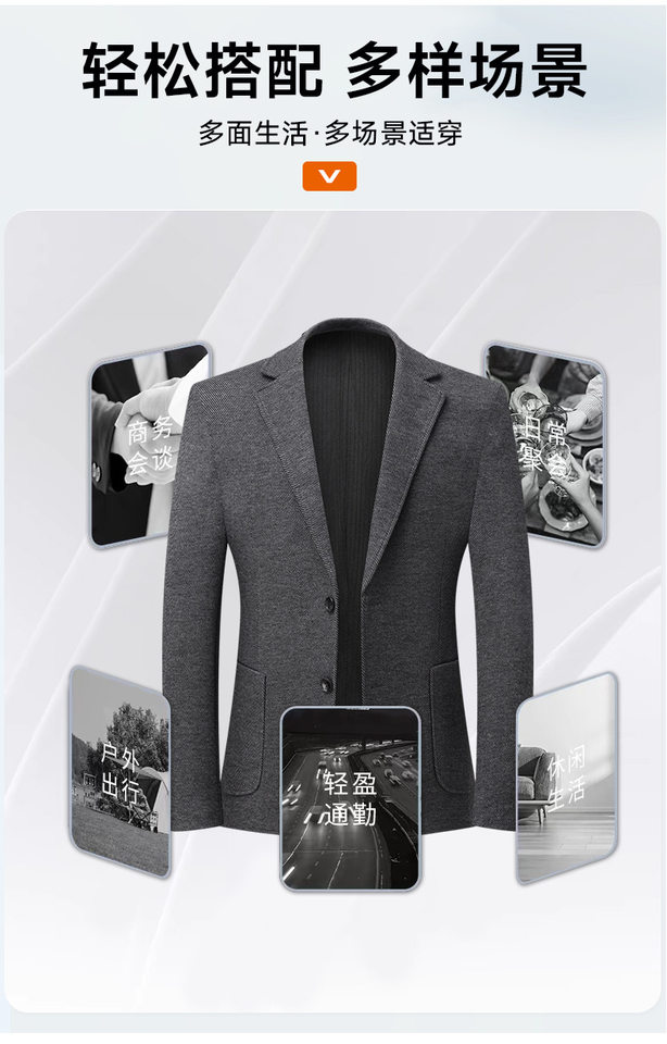 Áo vest nam phom ôm nhẹ, hai lớp lót bông dày dặn, co giãn, không cần ủi, giặt máy được — thanh niên màu xám chi tiết 9