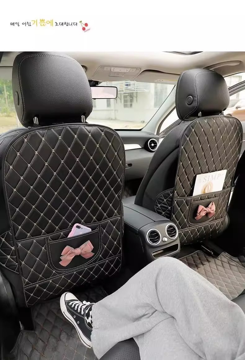 Car Anti-Kick Pad, Seat Back Protection Pad, Backrest Protective Pad, Children's Rear Seat Car Anti-Wear and Anti-Dirt Pad