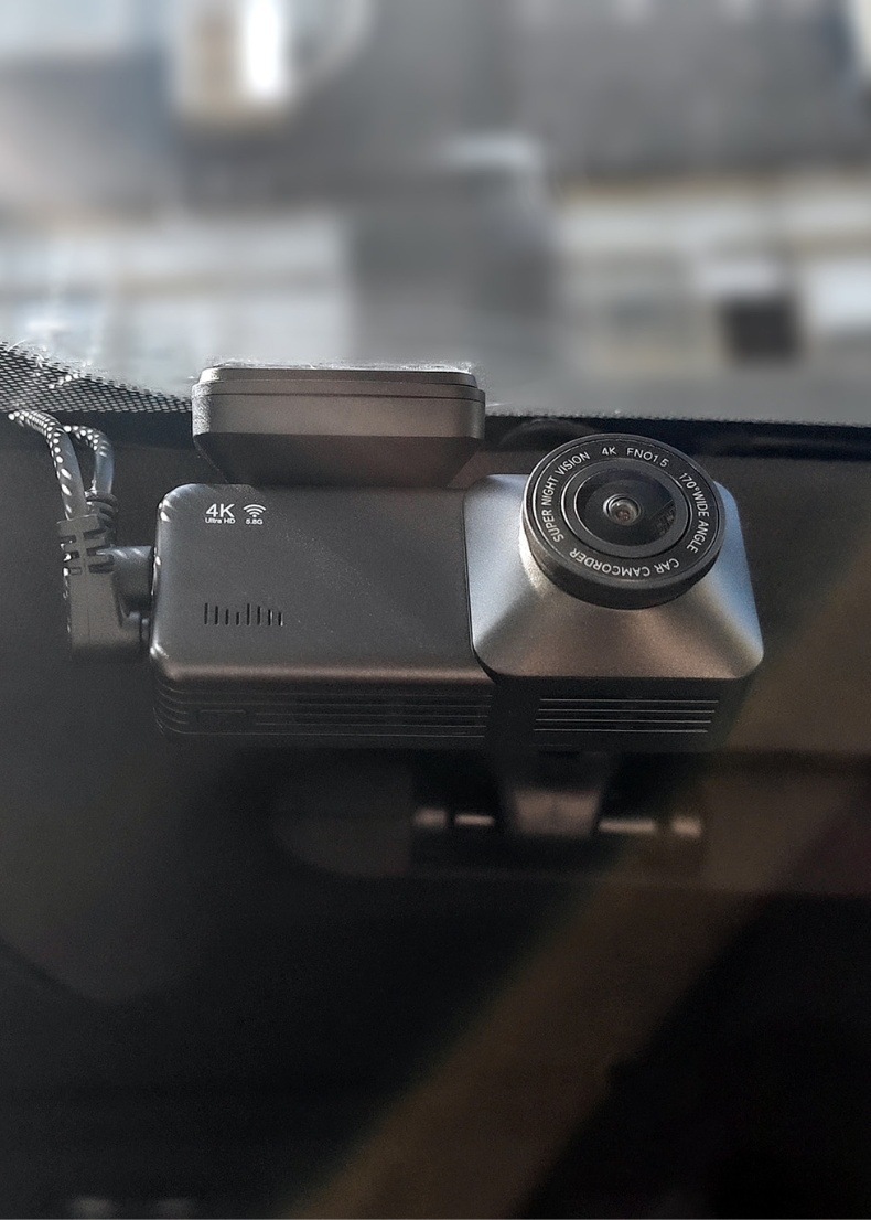 2026 Hot-Selling Temu Cross-Border 4K Front and Rear Dual Recording 170-Degree High-Definition Night Vision Dash Cam with 5g Wifi