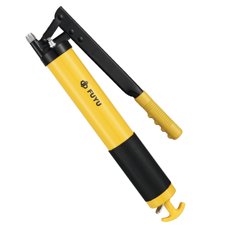 FUYU黄油枪手动单压杆600高压汽保设备自吸黄色注油枪 FY-004C