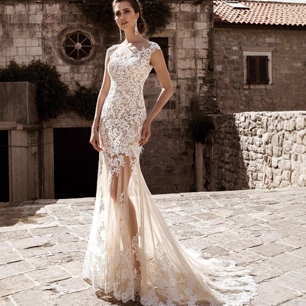 Light wedding dress 2025 new one-piece two-wear removable champagne…