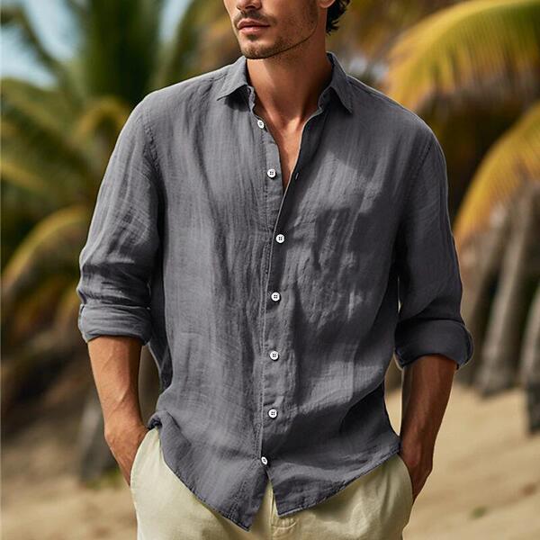 Solid color shirt all-season
