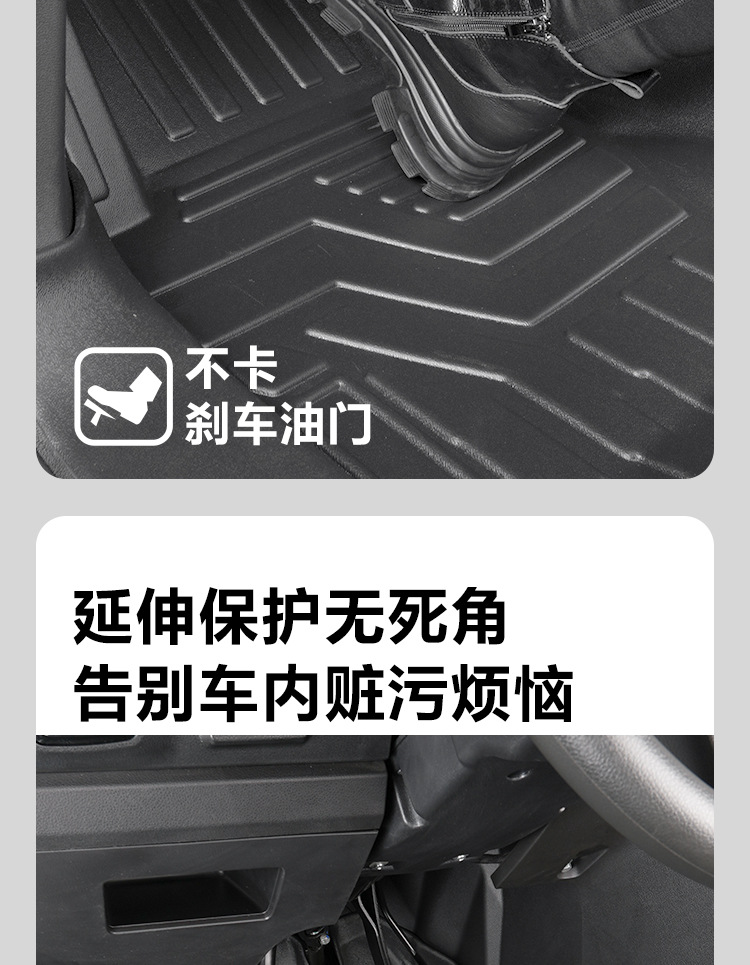 Suitable for Iveco Daily front row 11-26 models, full coverage interior accessories, TPE car floor mats, interior modification