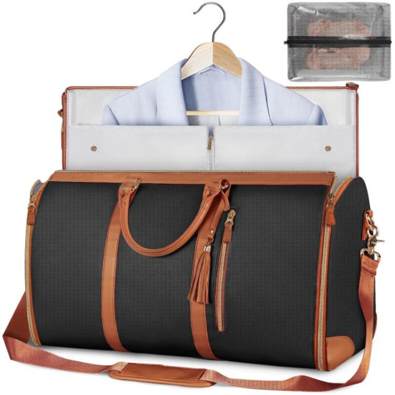 Inventario de nuevo gran viaje portátil plegable bolsa de equipaje de ropa de mujer bolsa de gimnasio al aire libre multifuncional almacenamiento durante la noche