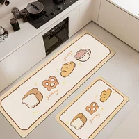 Симпатичные кухонные коврики с героями мультфильмов, длинные полосы водопоглощающих и быстросохнущих ковриков из диатомовой грязи, бытовые нескользящие, грязеотталкивающие и легкие в уходе коврики.