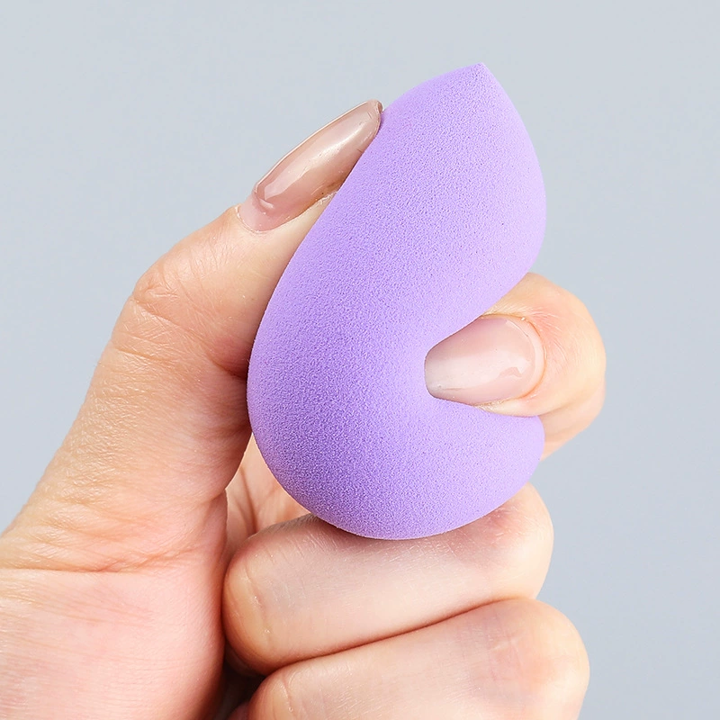 Water-Drop Makeup Sponge Puff, Super Soft Egg-Shaped Blender, Dry & Wet Use, Multi-Color
