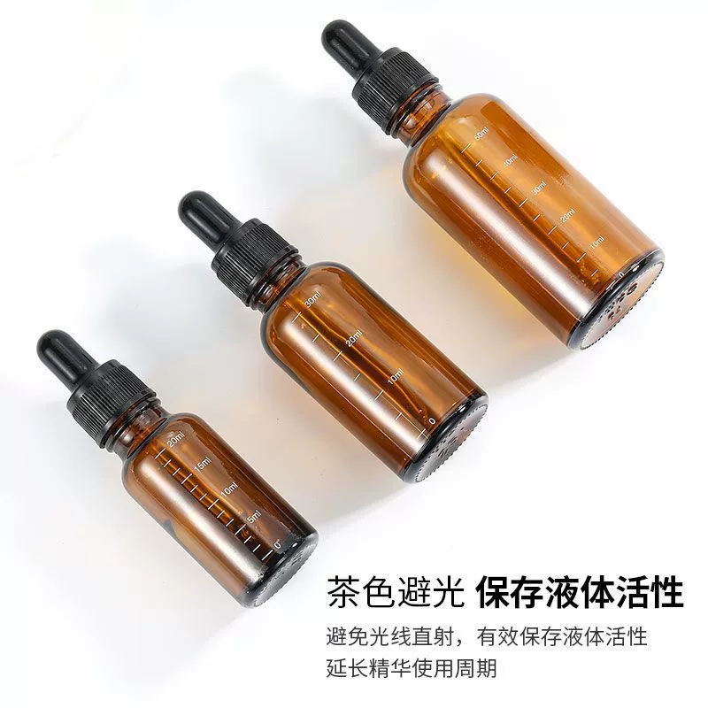 Pipette, bottle, handheld glossy oil, sample