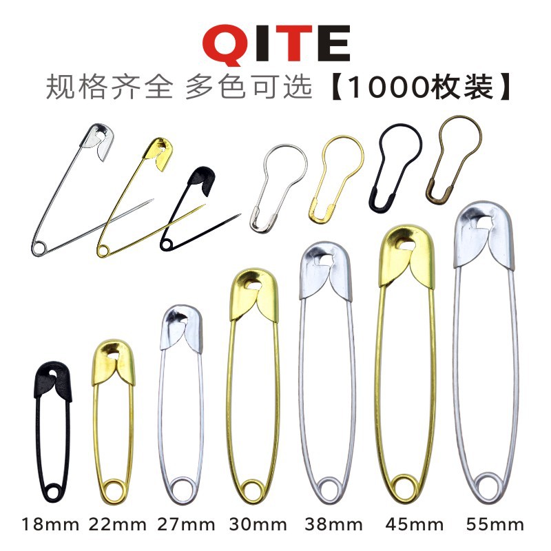 Broche al por mayor de fábrica, hebilla de chal, pin de seguridad de calabaza, hebilla de placa de acero inoxidable de hierro, tamaño completo, punto