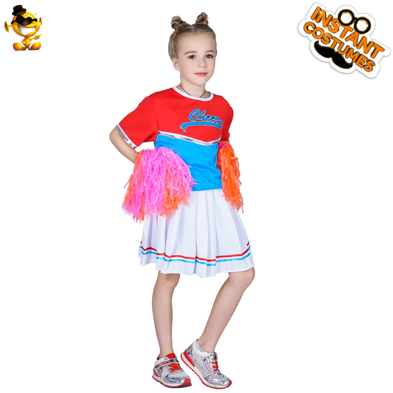 Falda de baile de porristas de estilo de Campus de niñas para niños