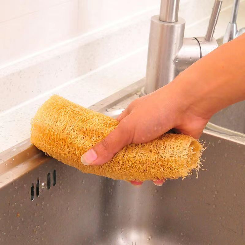 卸売り農家の天然の柔らかい糸瓜が皿洗いをして鍋を洗って油百清潔布の糸瓜の雑巾に行った