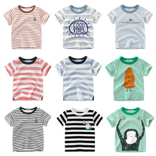 Boys T Shirt Short Sleeves Cotton ops Girls Baby Children Cl