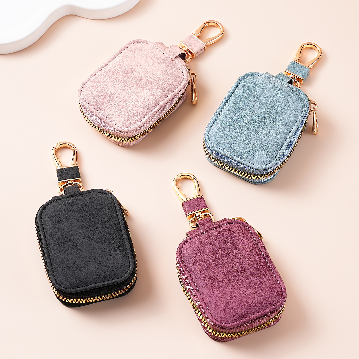 Large-capacity storage bag for AirPods 1/2/3 generation wireless Bluetooth earphones, lipstick, makeup bag, wallet storage