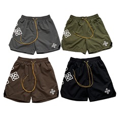 夏のアメリカ式高街RHUDE小衆潮牌アルファベットプリントナイロン速乾レジャースポーツ通気パンツ5