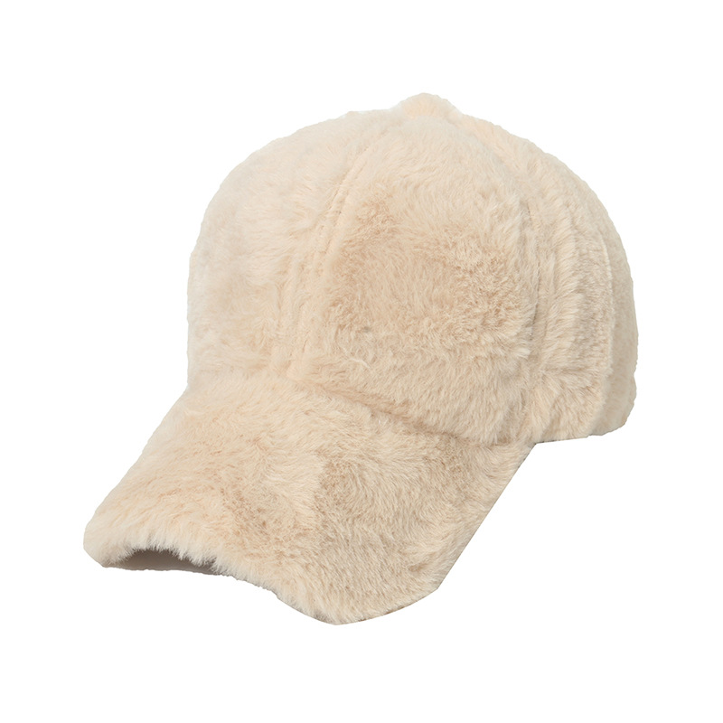 Mädchen Winter Baseball Cap Mit Hasenfell Warme Freizeitmütze_voghion.com