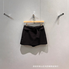 深圳南油秋冬新款气质修身显瘦系腰带A字百搭裤裙半身裙裤三色