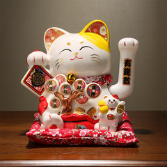 Lucky Cat Large Electric Swing Store Opening Home Living Room Moving Gift Cashier Desk Decorative Item Money Cat