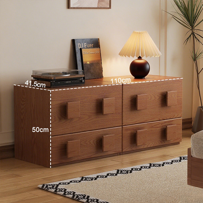 Gabinete de puerta de estilo medieval retro cabina de cabezal de cama dormitorio almacenamiento simple gabinete de televisión sala de estar armario combinado