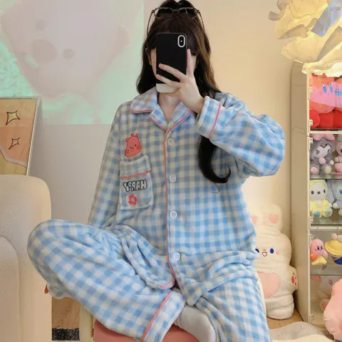 옷깃 작은 비버 블루