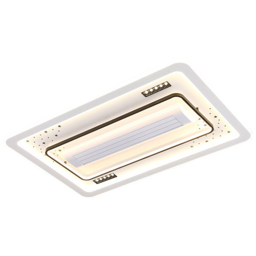 Bladeless fan lamp ceiling fan lamp 2024 new living room ceiling lamp master bedroom dining room invisible integrated Zhongshan lamp