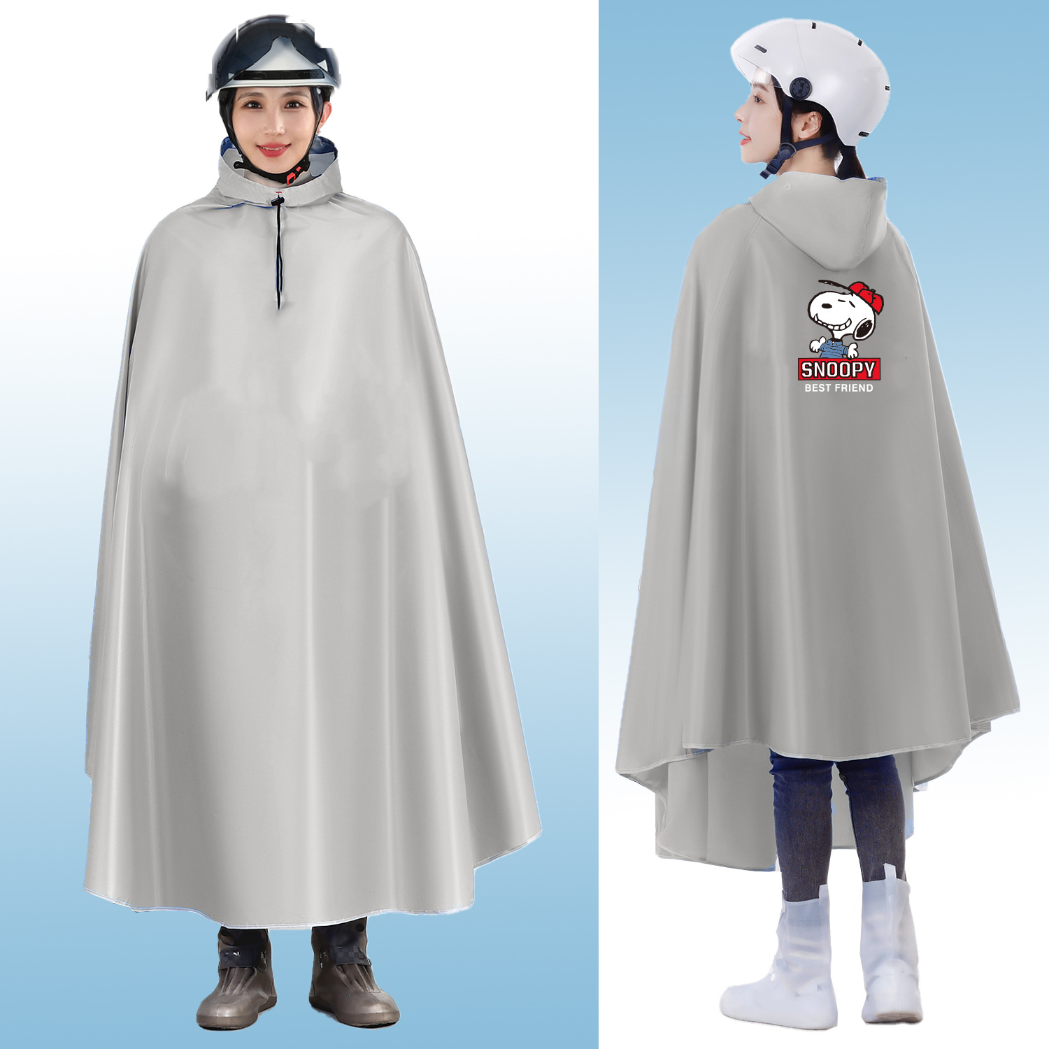 Capa de lluvia para bicicletas larga a prueba de lluvia tormentosa para estudiantes de género y género grueso para adultos al por mayor coche eléctrico tipo windbreaker