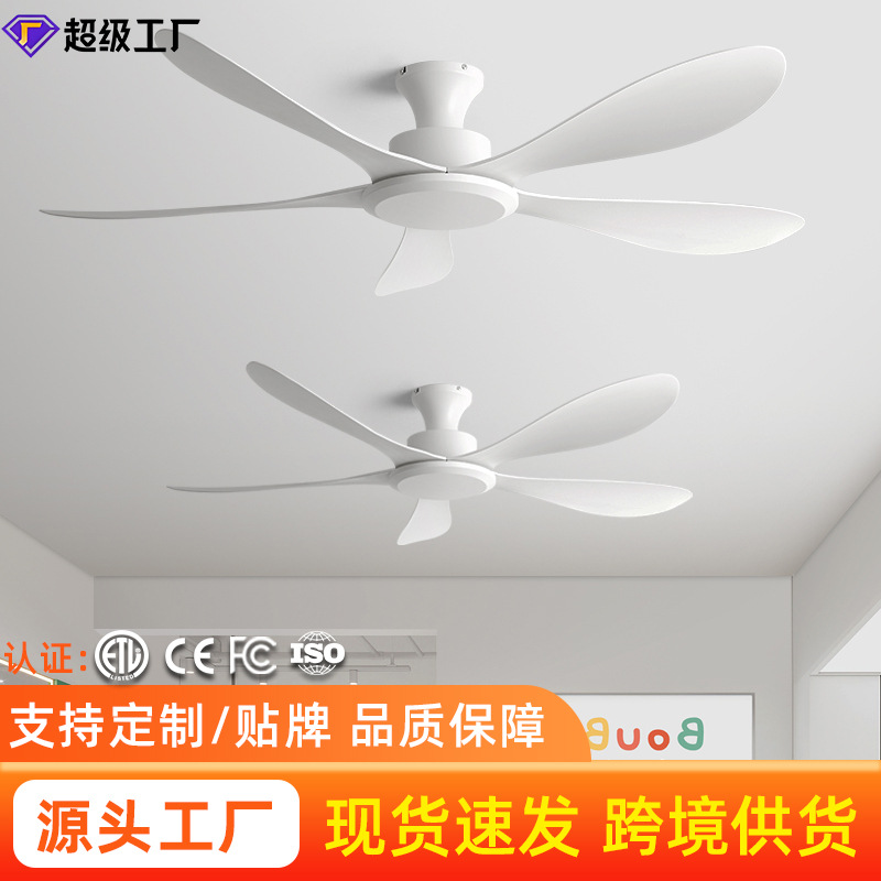 Ceiling Fan with Strong Wind and Ultra-Quiet Ceiling Fan for Home Living Room and Restaurant, Antique Style Retro Electroplated Ceiling Fan