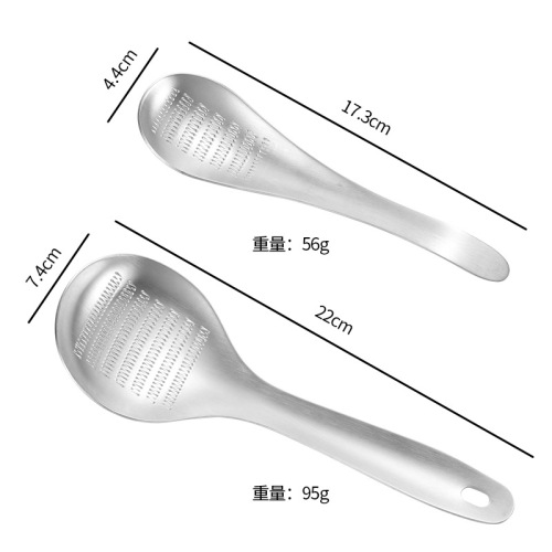 304 Stainless Steel Baby Food Grinder — Thickened Mashing Spoon for Baby & Infant Weaning, Ideal for Wasabi, Ginger, and Fruits