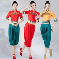 Костюм Jiaozhou Yangko, женский новый костюм для танцев с фонариками, современный китайский костюм для танцев, квадратный танцевальный костюм 2503