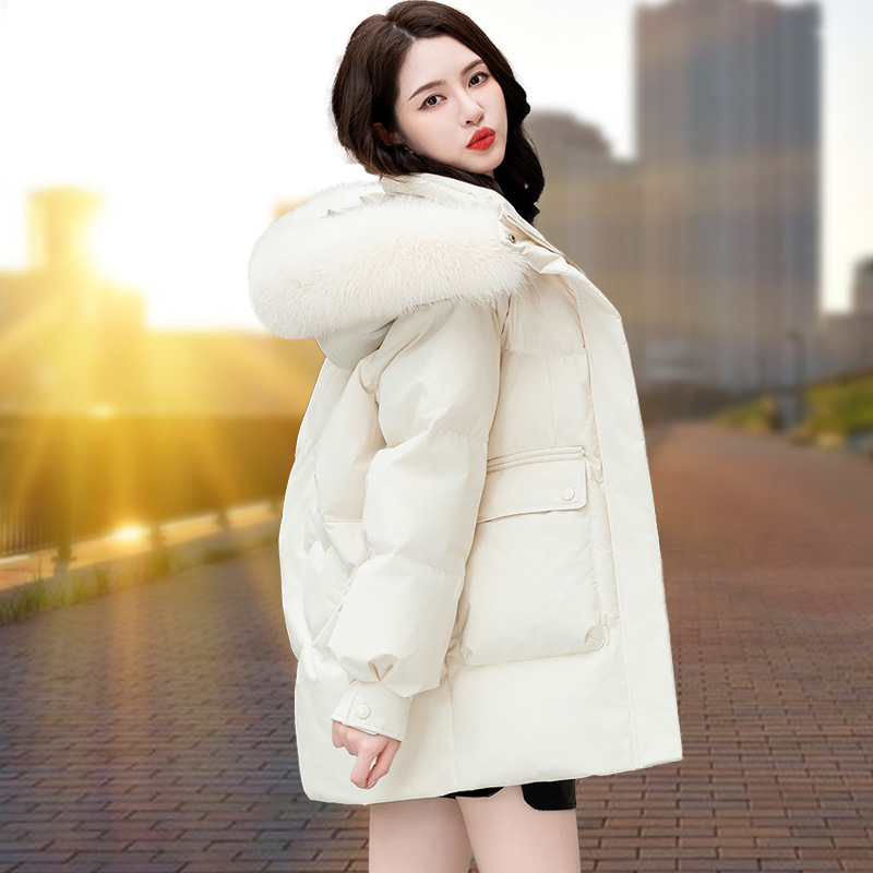 화이트(폭스 퍼 칼라)