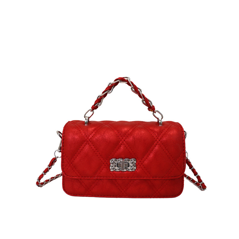 Xiaoxiang estilo de cadena de diamond bolso pequeño bolso de mujer de verano nuevo bolso de moda estilo diario simple bolso cuadrado image 7