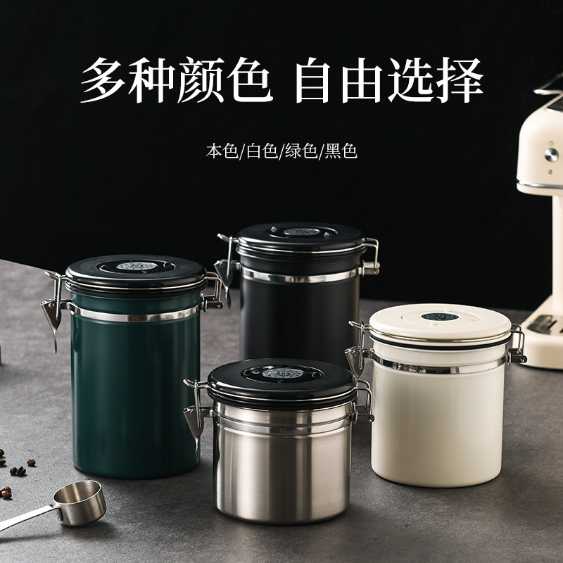 Carefully Selected 304 Stainless Steel Coffee Sealed Cans, Cat Food Preservation Boxes, Dry Goods, Tea, Milk Powder, Dried Fruits, Milk Tea Shop Storage
