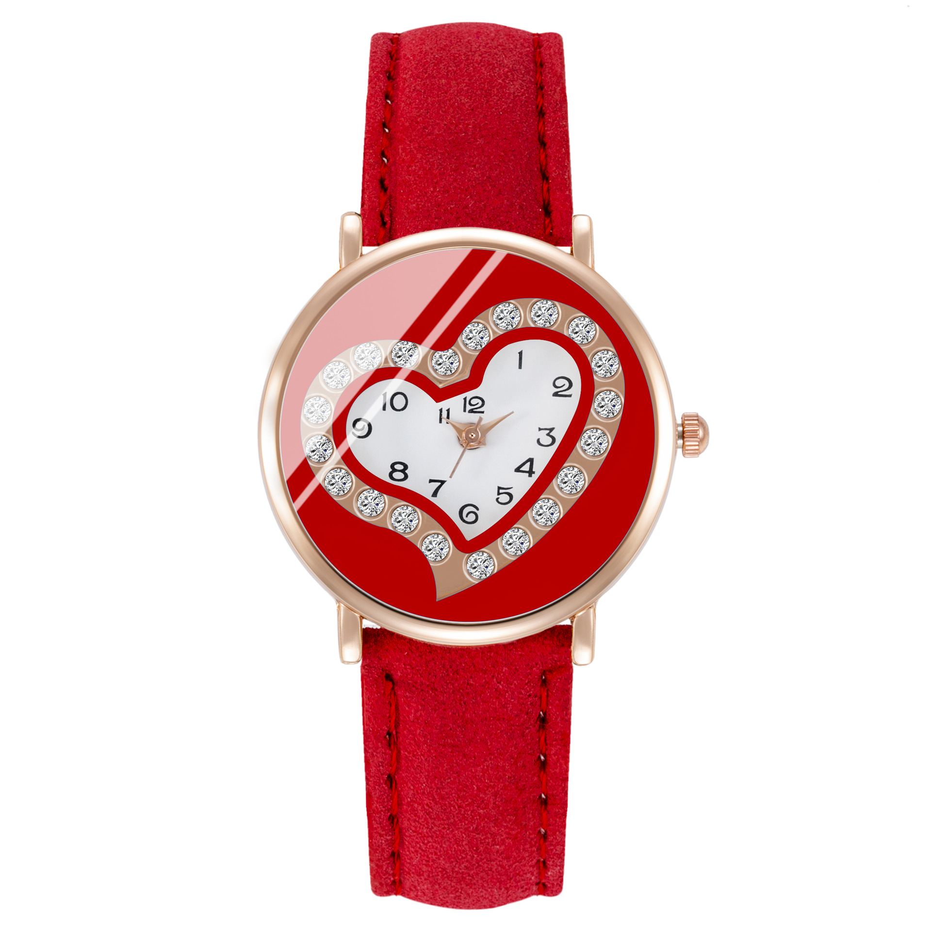 Fashion Heart Shape Buckle Quartz Women's Watches display picture 3