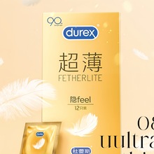 杜蕾斯超薄隐feel避孕套12只装安全套成人用品美团酒店货源批发
