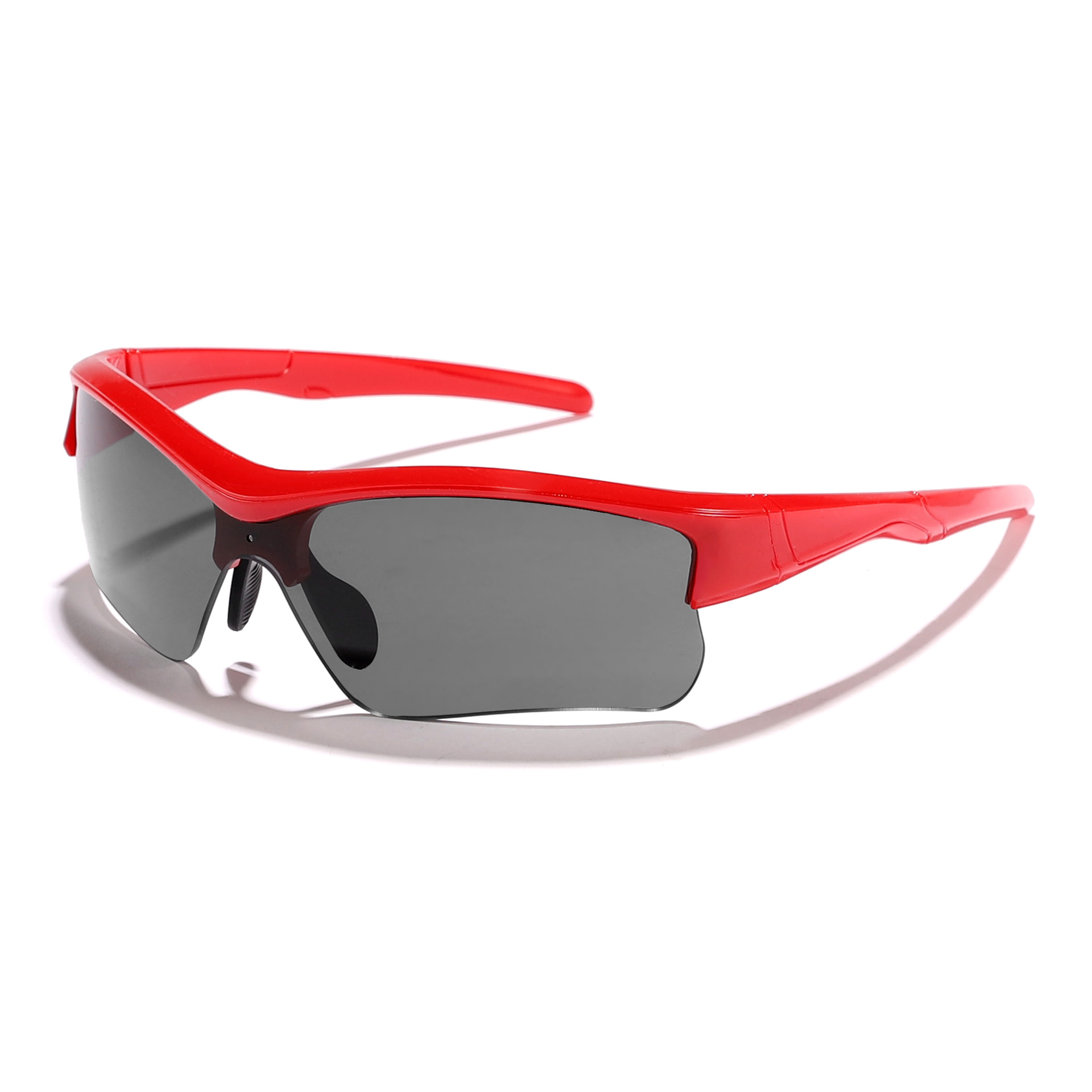 Gafas a prueba de viento de ciclismo al aire libre de colores de medio marco para niños, gafas de sol de sombra de hip-hop personalizadas para niños y niñas