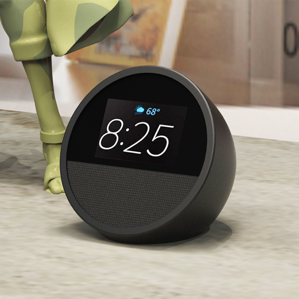 Nuevos productos Amazon Echo Spot 2024 altavoz inteligente cubierta de silicona a prueba de agua a prueba de polvo a prueba de choque fábrica
