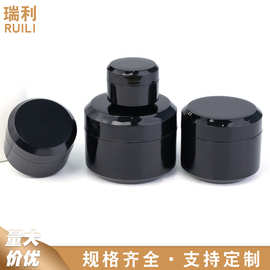 现货黑色斜角pp膏霜瓶甲油胶罐甲油胶瓶美甲建构胶瓶甲油胶空罐