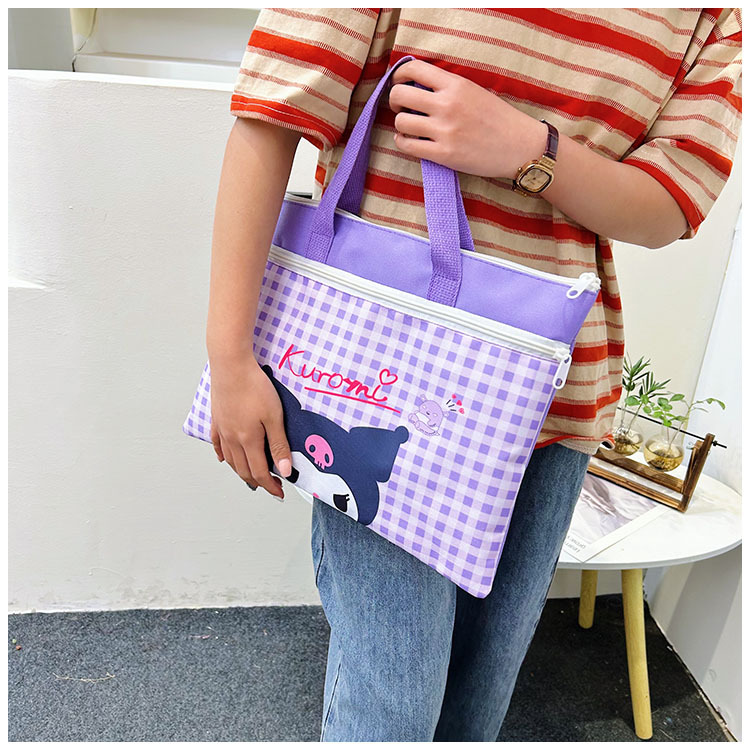 The new Spring 2024 Stardelo minimalist cartoon large-capacity student handbag, study materials and tutorial bag undefined