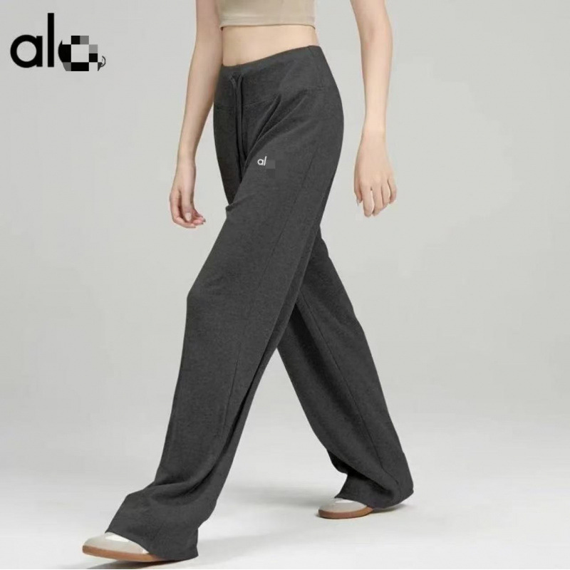 aio瑜伽裤休闲女慵懒松弛感宽松糯米针织裤垂感舒适阔腿裤瑜伽服|undefined