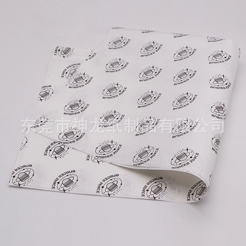 Papel a prueba de grasa papel hamburguesa papel de cera de aceite embalaje de color embalaje de ropa papel de pera papel de copia papel translúcido