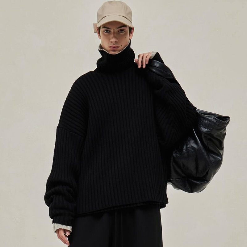Fog Essentials Hhh High Street Pineapple Pattern Knitted Sweater Autumn Winter Unisex Turtleneck Sweater Trend Fog Essentials Hhh High Street Pineapple Pattern Knitted Sweater Autumn Winter Unisex Turtleneck Sweater Trend