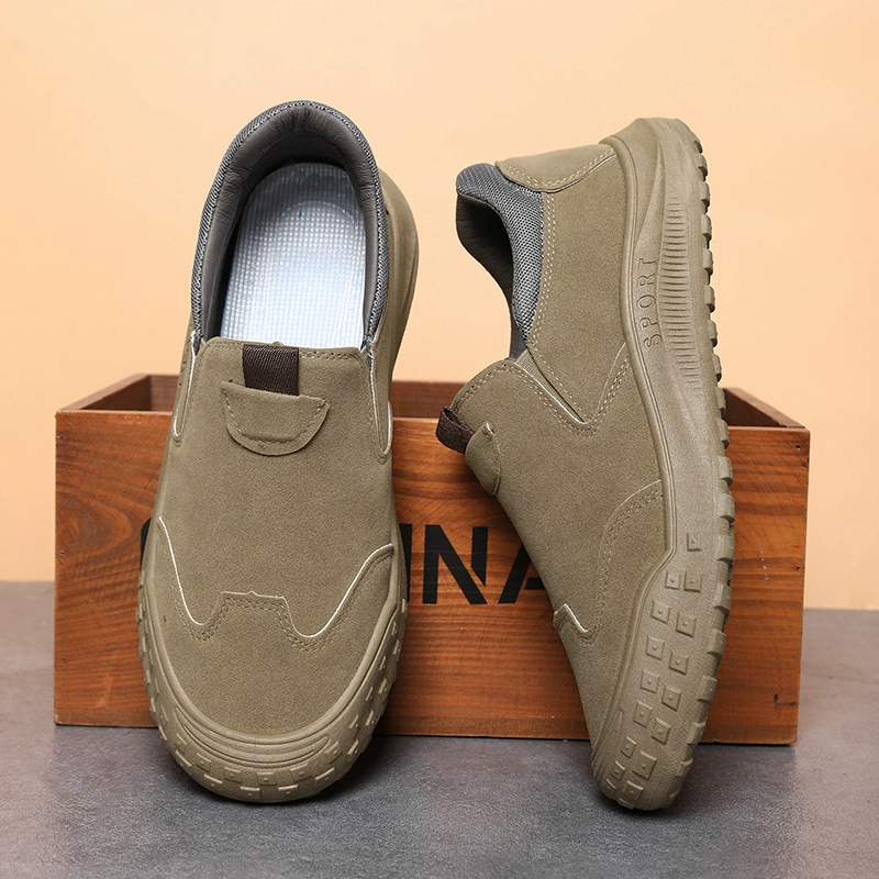 Рабочая обувь мужская весна новая повседневная обувь один педаль