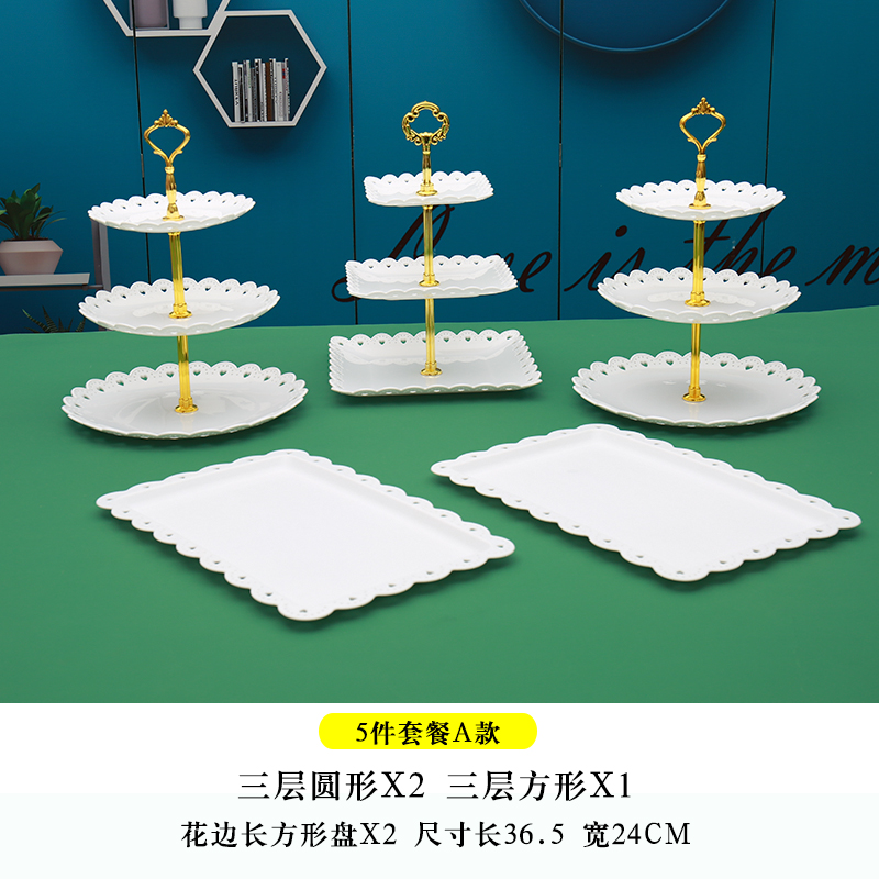 Fiesta de cumpleaños de postres estante de exhibición mesa de comida fría mesa de té bandeja de pasteles de bocadillos estante de postres de boda decoración