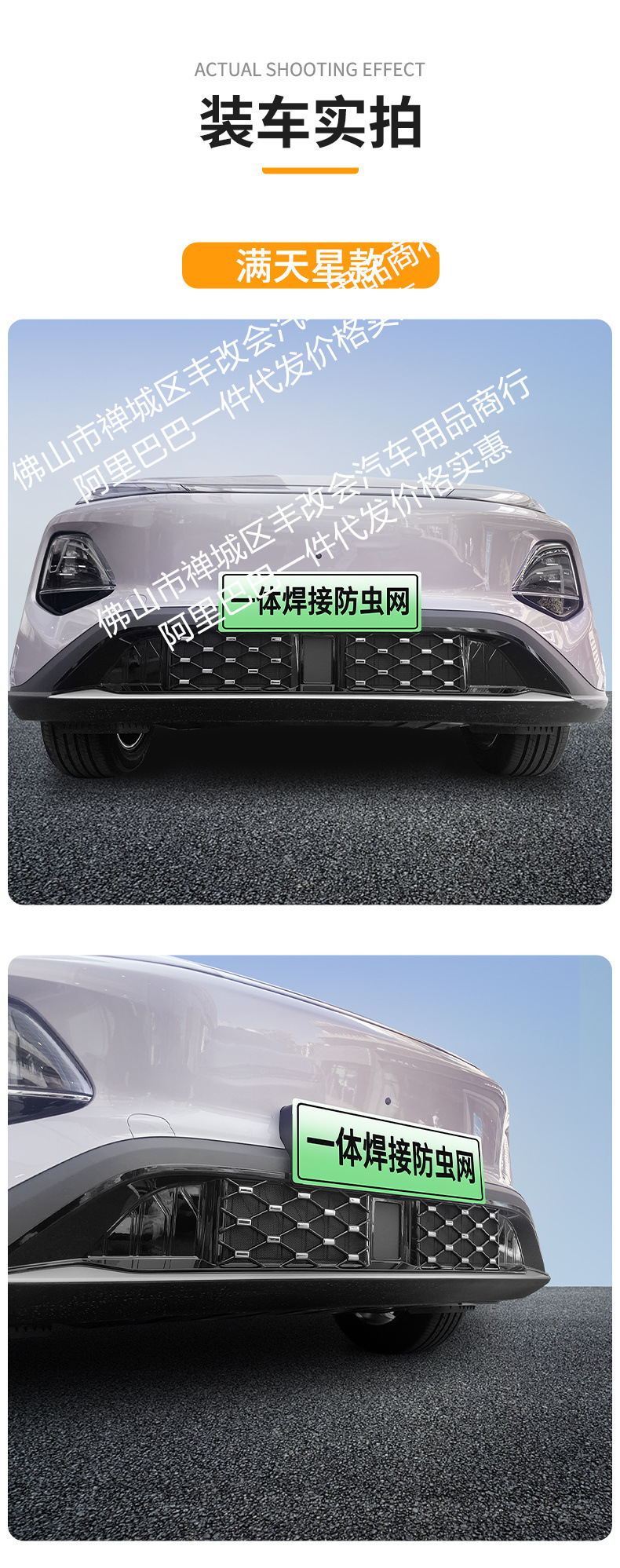 Suitable for 26 Models of Qiyuan Q05 Pure Electric Vehicles, Integrated Welded Car Insect-Proof Net for the Front Grille, Special Modification Accessories