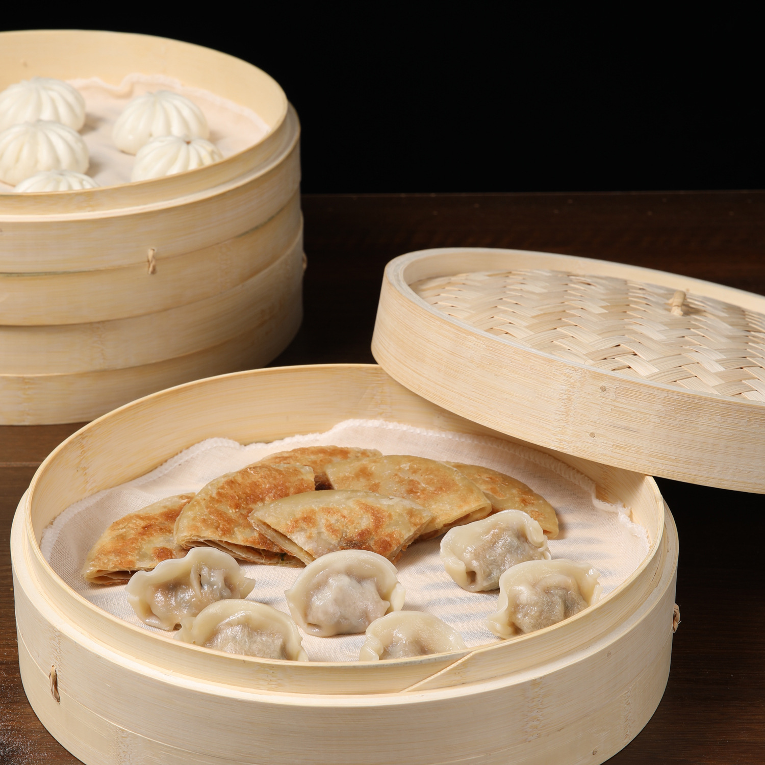 Meiliya Steamer Cloth for Household Use, Food-Grade Non-Stick Steamers, Dim Sum Tray Liners, Round Baskets for Buns & Mantou—Wholesale Available