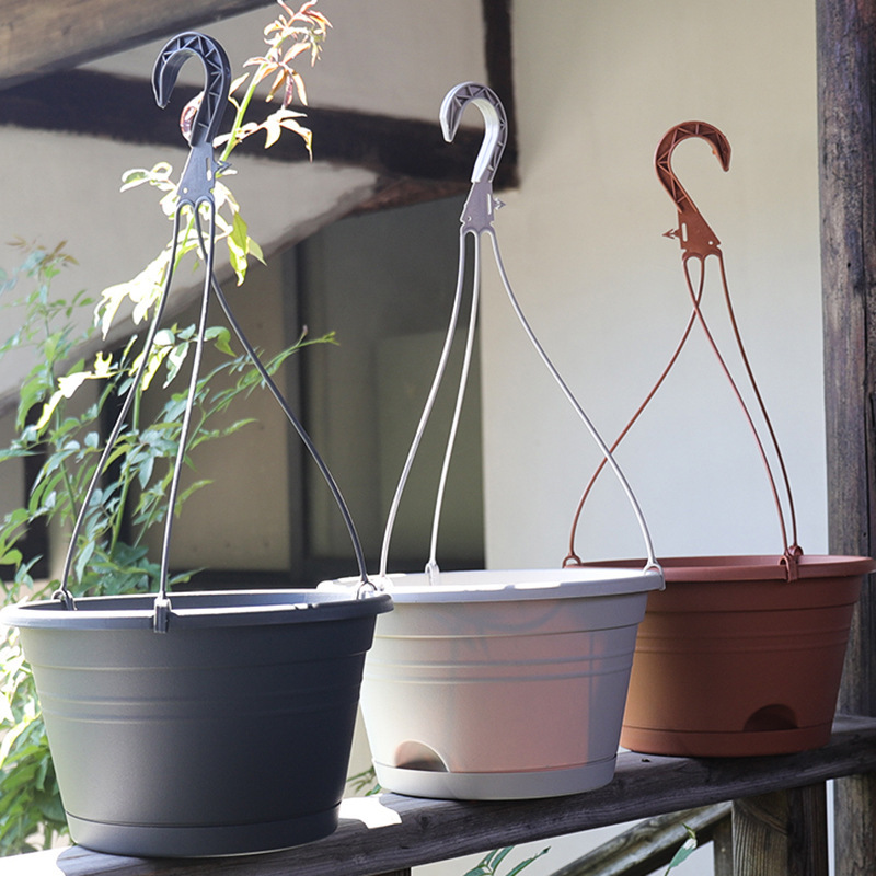 Global Hollen Chlorophyllum Hanging Basin Balcony Decoration Hanging Basin Home Gardening Plastic Flower Pot Gallon Basin Hook P518 Global Hollen Chlorophyllum Hanging Basin Balcony Decoration Hanging Basin Home Gardening Plastic Flower Pot Gallon Basin Hook P518