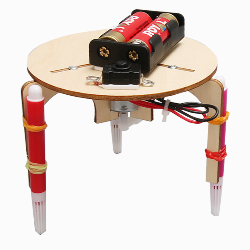 Ciencia y Tecnología pequeña producción DIY graffiti robot estudiantes de primaria y secundaria creativo pequeño invento ciencia experimento material paquete al por mayor