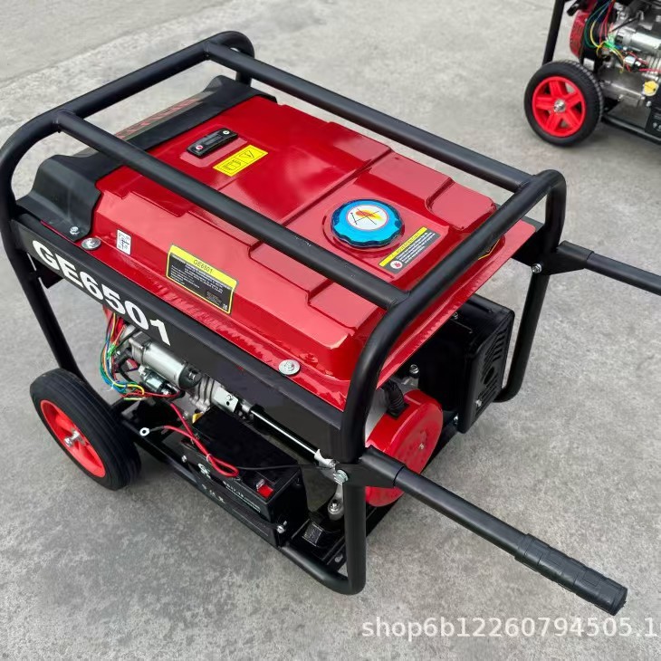 本田款外贸批发5KW 6KW 220V汽油发电机施工手推式跨境出口