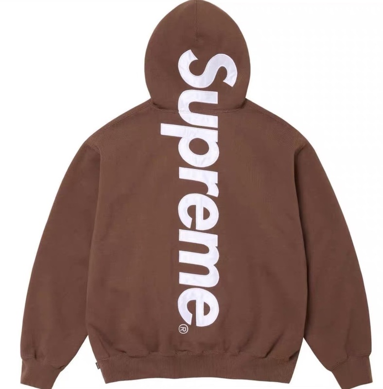 SUP 潮牌HOODED SWEATSHIRT 大LOGO加绒帽衫卫衣|undefined