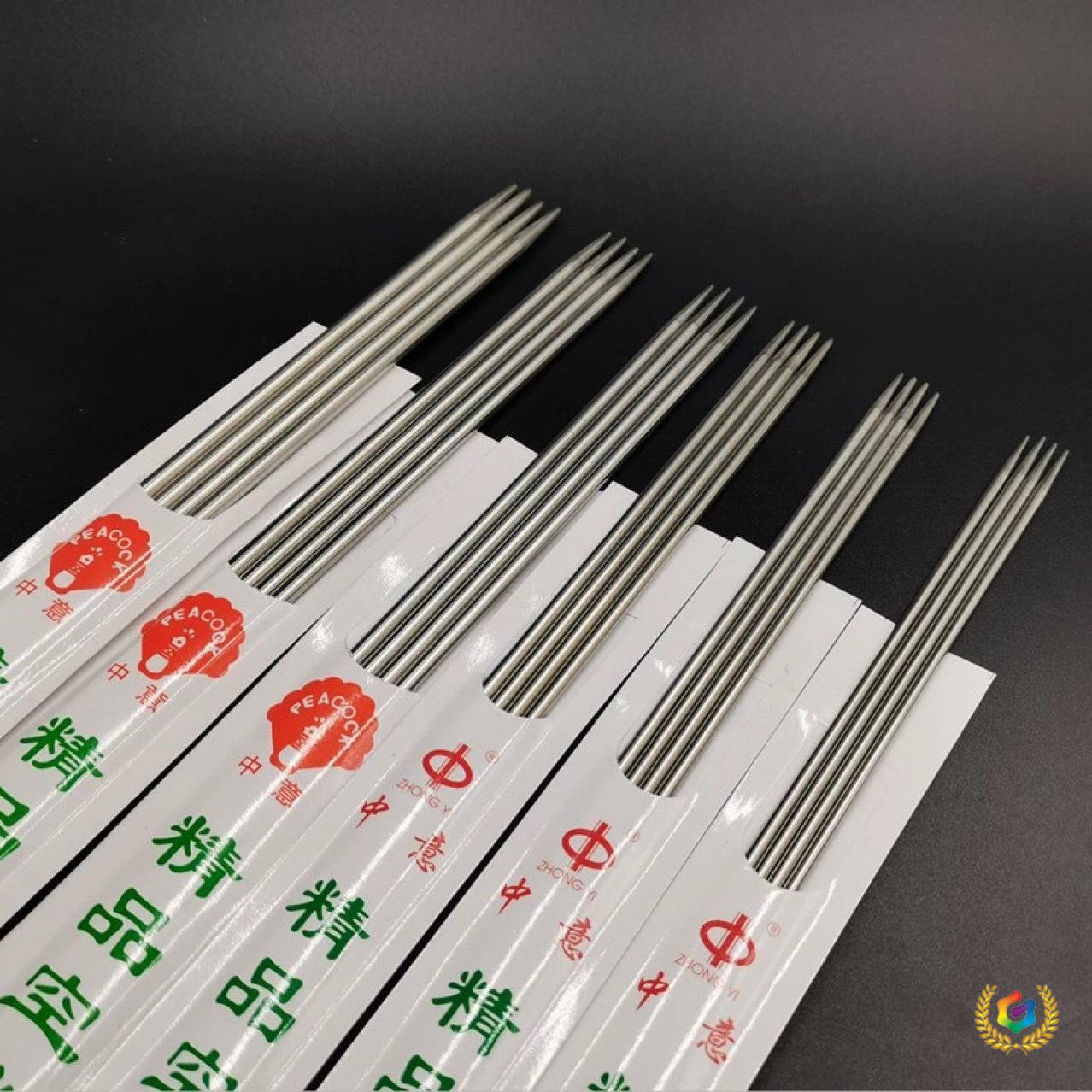 ☍织毛衣针长直钢针羊绒毛线衣编织针不锈钢双头短针织帽子围巾棒
